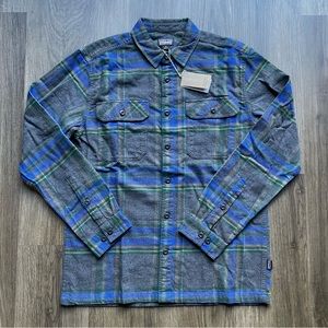 NEW Patagonia “Fjord Organic Cotton” Flannel Shirt, Button Down Top